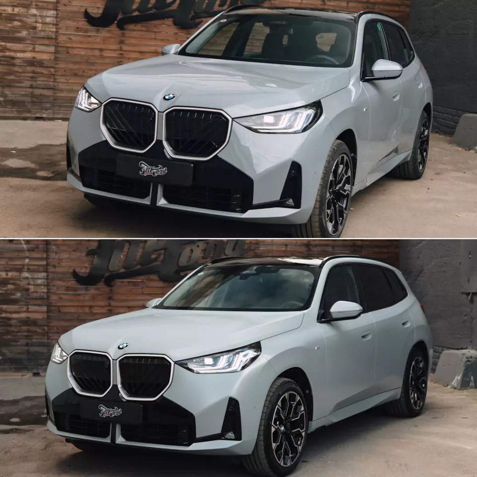 Забронировали BMW X3 прозрачным сатиновым полиуретаном